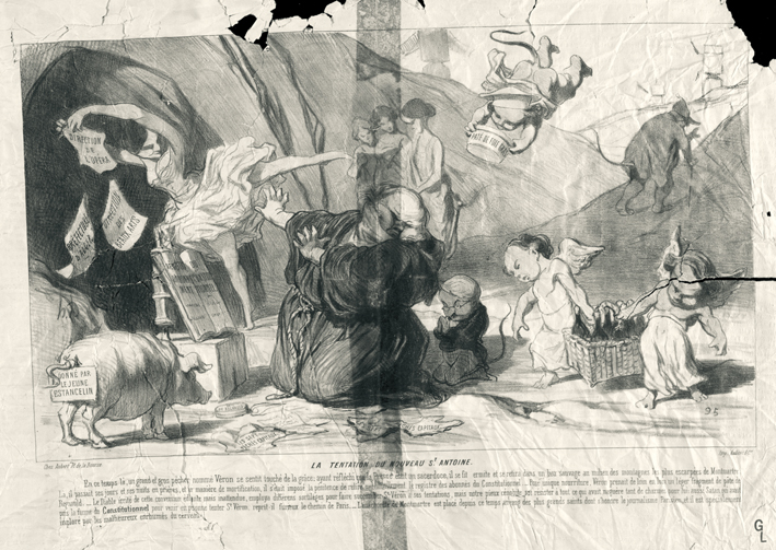  奥诺雷·杜米埃 Honore Daumier ——圣安东尼新的诱惑